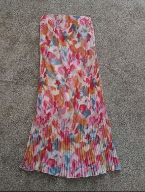 A&F multicolor pleated dress MT